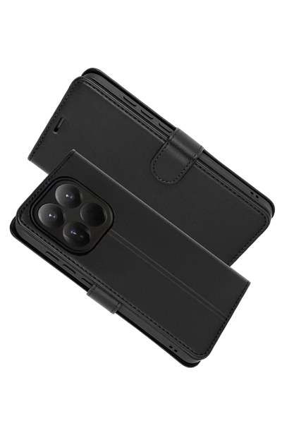 Xiaomi Mi 15T Trend S Plus Kapaklı Kılıf - Siyah