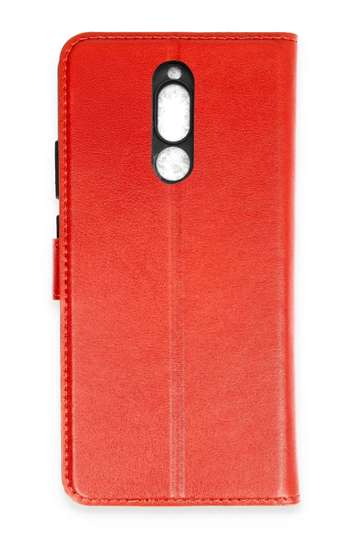 Xiaomi Mi 8 Trend S Plus Kapaklı Kılıf - Kırmızı