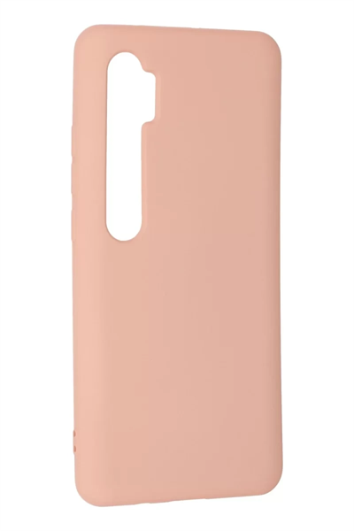 Xiaomi Mi Note 10 Lite Kılıf Nano içi Kadife Silikon - Pudra