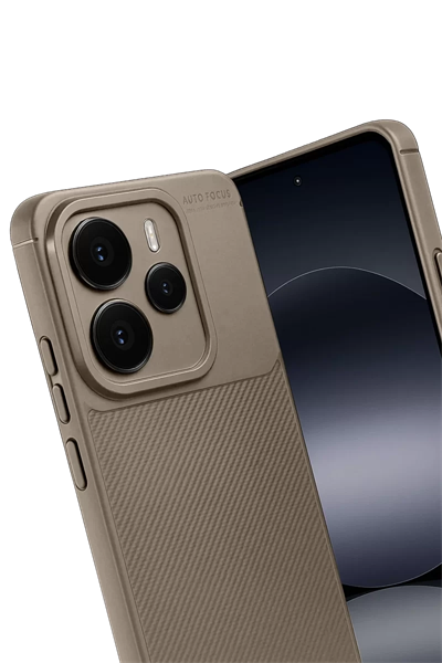 Xiaomi Note 14 5G Auto Focus Karbon Kapak - Kahverengi