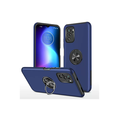 Xiaomi Poco F3 Kılıf Elit Yüzüklü Kapak - Lacivert