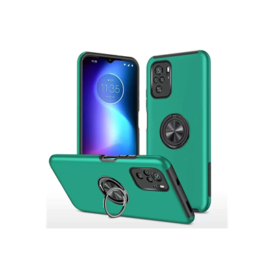 Xiaomi Poco F3 Kılıf Elit Yüzüklü Kapak - Yeşil