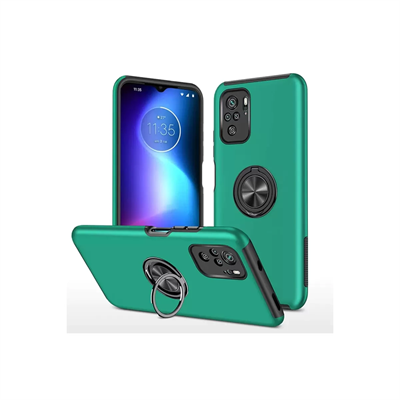 Xiaomi Poco F3 Kılıf Elit Yüzüklü Kapak - Yeşil