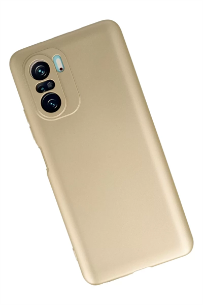 Xiaomi Poco F3 Kılıf First Silikon - Gold