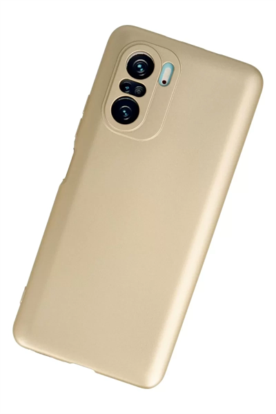 Xiaomi Poco F3 Kılıf First Silikon - Gold