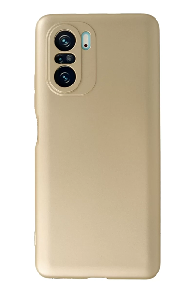 Xiaomi Poco F3 Kılıf First Silikon - Gold