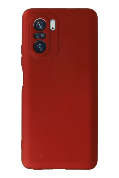 Xiaomi Poco F3 Kılıf First Silikon - Kırmızı