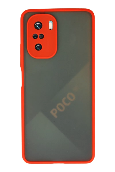 Xiaomi Poco F3 Kılıf Montreal Silikon Kapak - Kırmızı