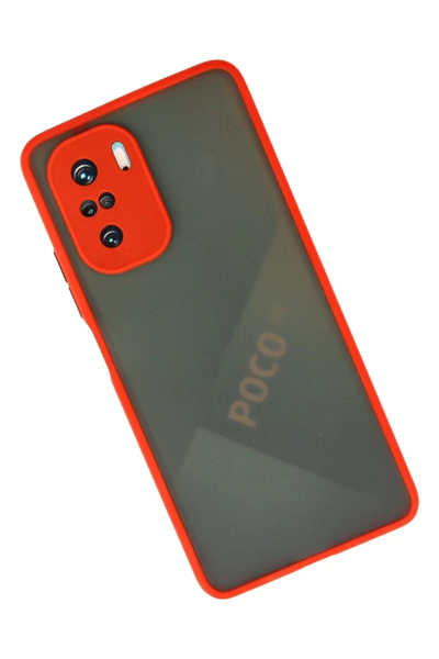 Xiaomi Poco F3 Kılıf Montreal Silikon Kapak - Kırmızı