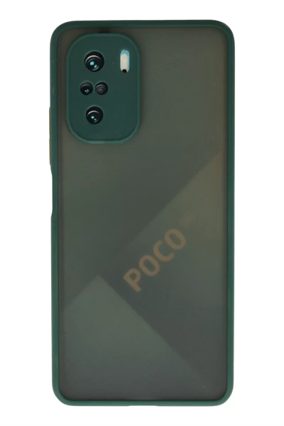 Xiaomi Poco F3 Kılıf Montreal Silikon Kapak - Yeşil