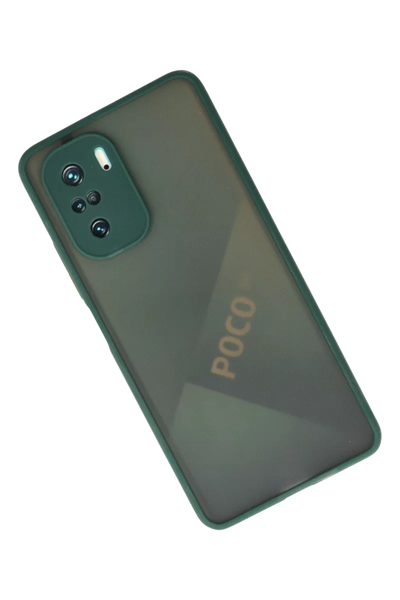 Xiaomi Poco F3 Kılıf Montreal Silikon Kapak - Yeşil