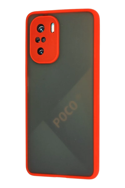 Xiaomi Poco F3 Kılıf Montreal Silikon Kapak - Kırmızı