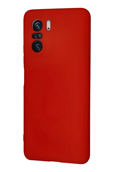 Xiaomi Poco F3 Kılıf Nano içi Kadife Silikon - Kırmızı