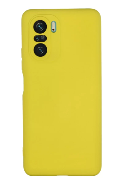 Xiaomi Poco F3 Kılıf Nano içi Kadife Silikon - Sarı