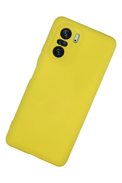 Xiaomi Poco F3 Kılıf Nano içi Kadife Silikon - Sarı