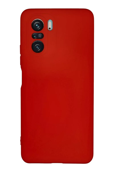 Xiaomi Poco F3 Kılıf Nano içi Kadife Silikon - Kırmızı
