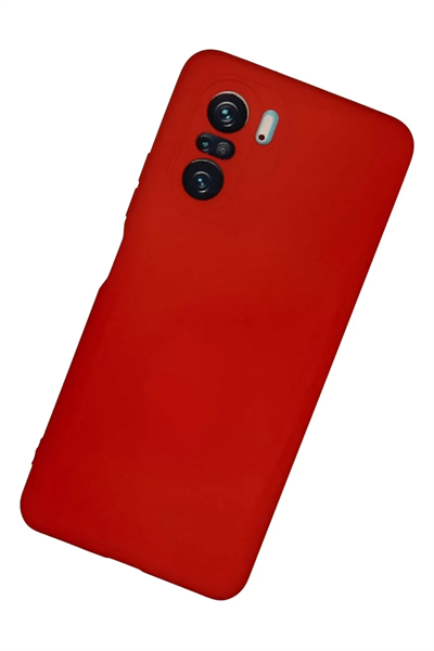 Xiaomi Poco F3 Kılıf Nano içi Kadife Silikon - Kırmızı