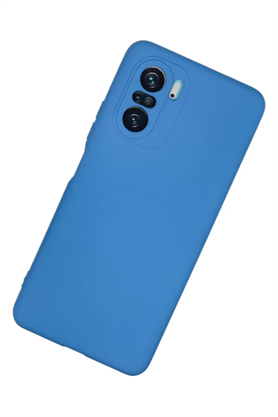 Xiaomi Poco F3 Kılıf Nano içi Kadife Silikon - Mavi