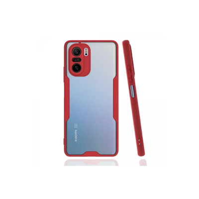 Xiaomi Poco F3 Kılıf Platin Silikon - Kırmızı