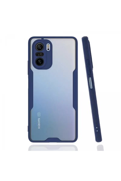 Xiaomi Poco F3 Kılıf Platin Silikon - Lacivert