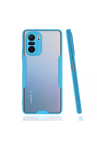 Xiaomi Poco F3 Kılıf Platin Silikon - Mavi
