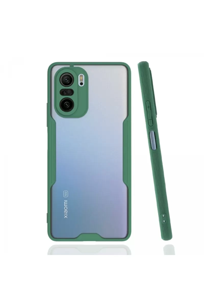 Xiaomi Poco F3 Kılıf Platin Silikon - Yeşil