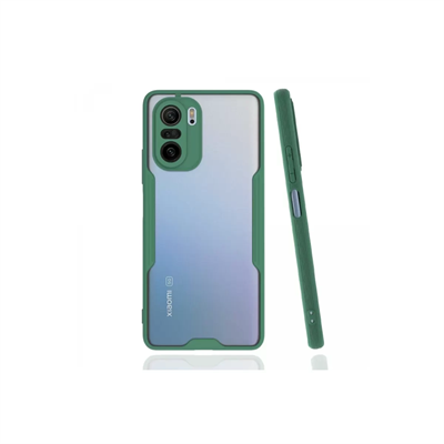 Xiaomi Poco F3 Kılıf Platin Silikon - Yeşil