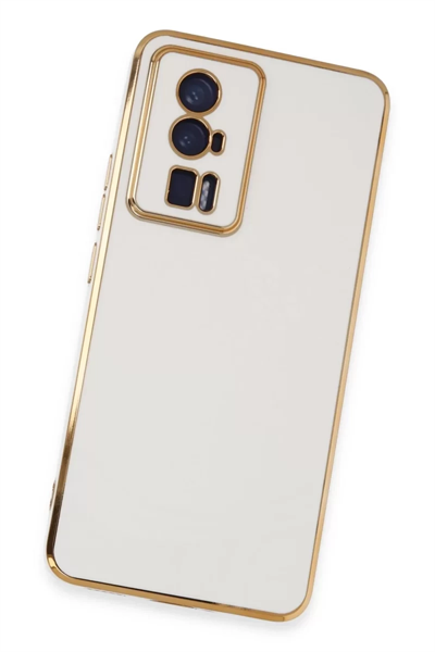 Xiaomi Poco F5 Pro Kılıf Volet Silikon - Beyaz