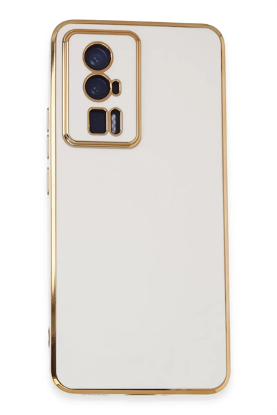 Xiaomi Poco F5 Pro Kılıf Volet Silikon - Beyaz