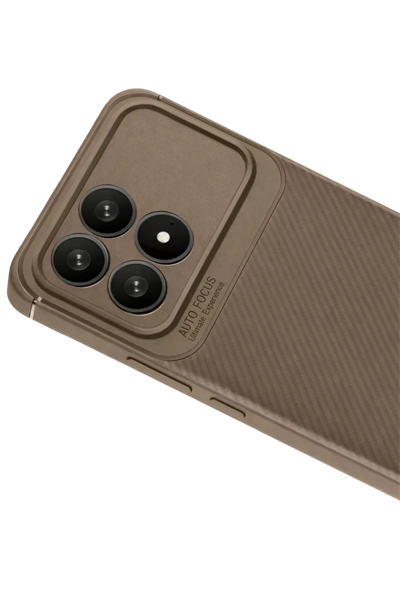 Xiaomi Poco F8 Pro Auto Focus Karbon Kapak - Kahverengi