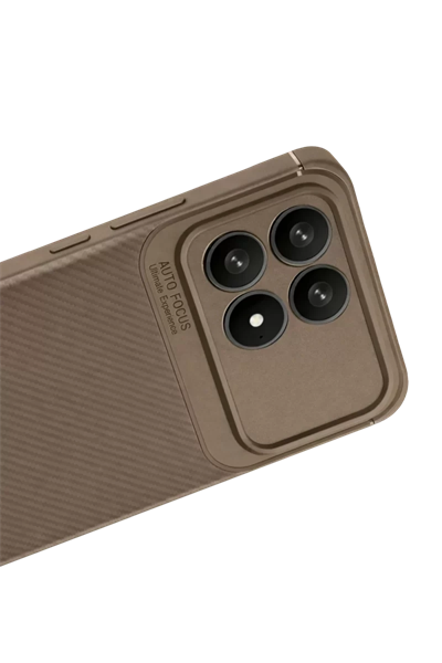 Xiaomi Poco F8 Pro Auto Focus Karbon Kapak - Kahverengi