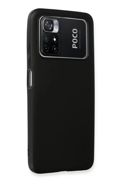 Xiaomi Poco M4 Pro 4G Kılıf First Silikon - Siyah