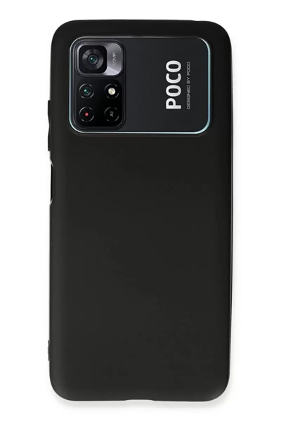 Xiaomi Poco M4 Pro 4G Kılıf First Silikon - Siyah