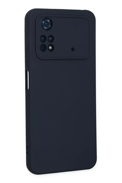Xiaomi Poco M4 Pro 4G Kılıf Nano içi Kadife Silikon - Lacivert