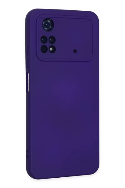 Xiaomi Poco M4 Pro 4G Kılıf Nano içi Kadife Silikon - Mor