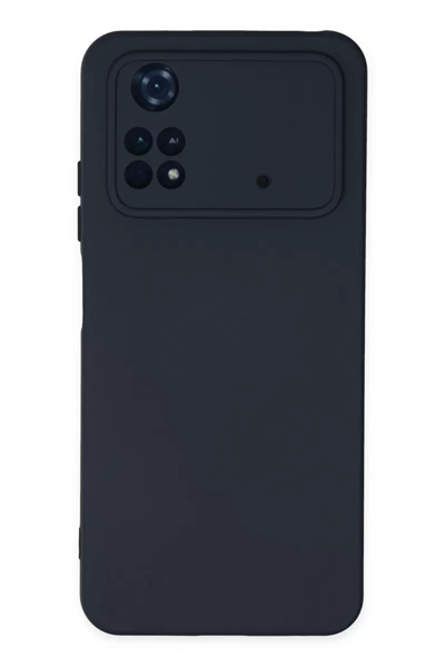 Xiaomi Poco M4 Pro 4G Kılıf Nano içi Kadife Silikon - Lacivert