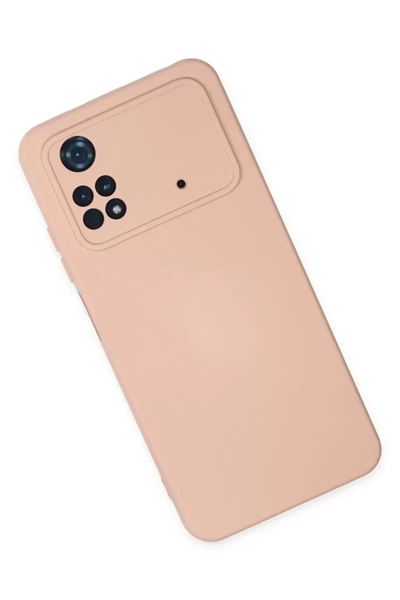 Xiaomi Poco M4 Pro 4G Kılıf Nano içi Kadife Silikon - Pudra