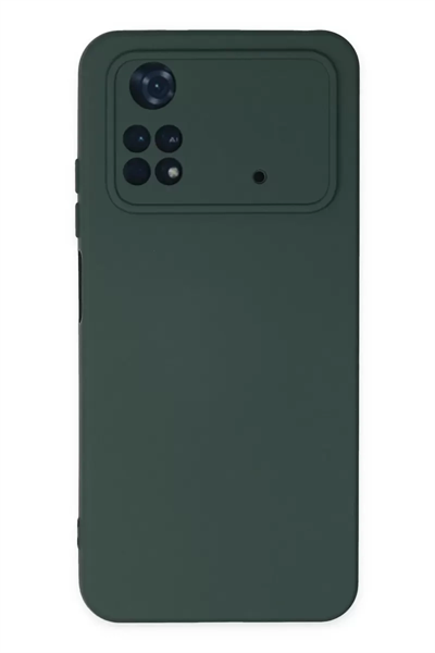 Xiaomi Poco M4 Pro 4G Kılıf Nano içi Kadife Silikon - Koyu Yeşil
