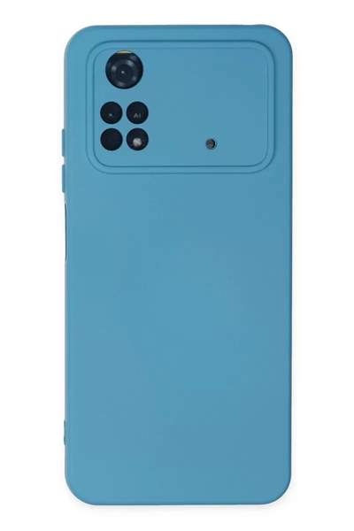 Xiaomi Poco M4 Pro 4G Kılıf Nano içi Kadife Silikon - Mavi
