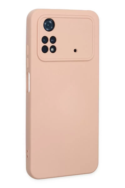 Xiaomi Poco M4 Pro 4G Kılıf Nano içi Kadife Silikon - Pudra