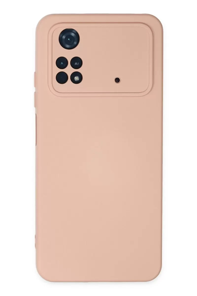 Xiaomi Poco M4 Pro 4G Kılıf Nano içi Kadife Silikon - Pudra