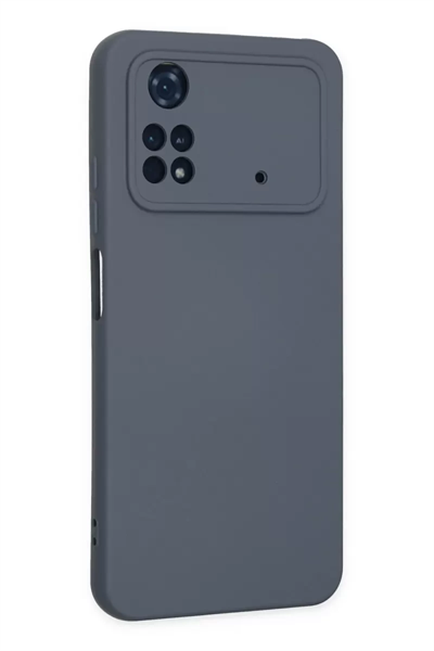 Xiaomi Poco M4 Pro 4G Kılıf Nano içi Kadife Silikon - Gri