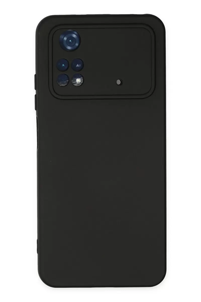 Xiaomi Poco M4 Pro 4G Kılıf Nano içi Kadife Silikon - Siyah