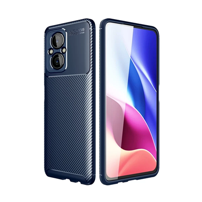 Xiaomi Poco M5 Kılıf Auto Focus Karbon Kapak - Lacivert