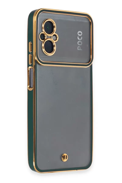 Xiaomi Poco M5 Kılıf Liva Lens Silikon - Yeşil