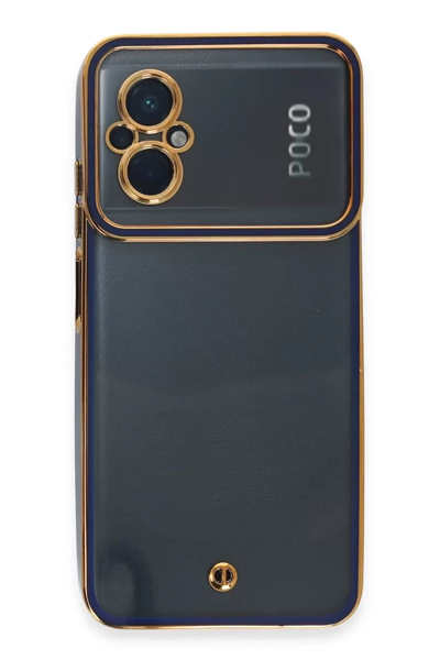 Xiaomi Poco M5 Kılıf Liva Lens Silikon - Mavi