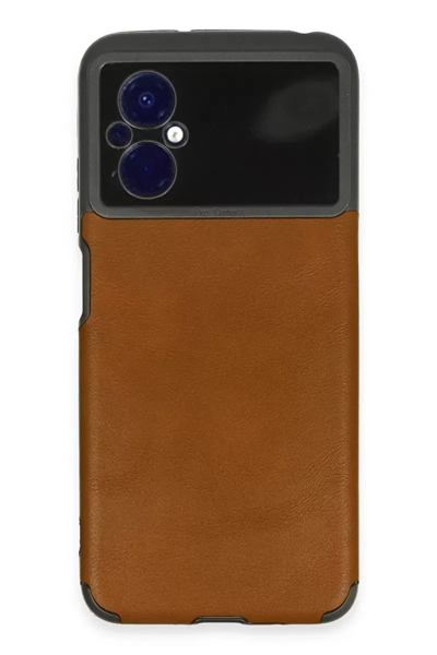 Xiaomi Poco M5 Kılıf Loop Deri Silikon - Kahverengi