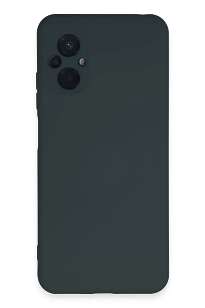 Xiaomi Poco M5 Kılıf Nano içi Kadife Silikon - Koyu Yeşil