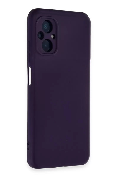 Xiaomi Poco M5 Kılıf Nano içi Kadife Silikon - Mor