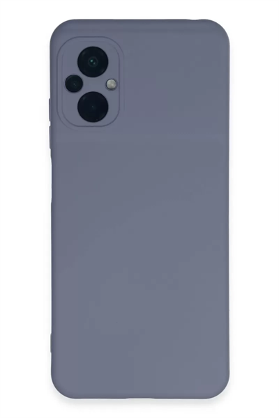 Xiaomi Poco M5 Kılıf Nano içi Kadife Silikon - Gri